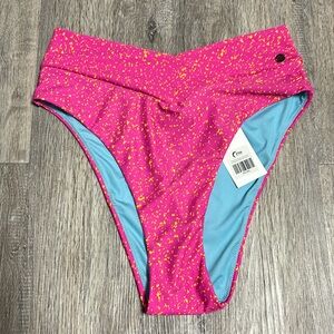 Zyia Magenta Sparks Bathing Suit Bottoms